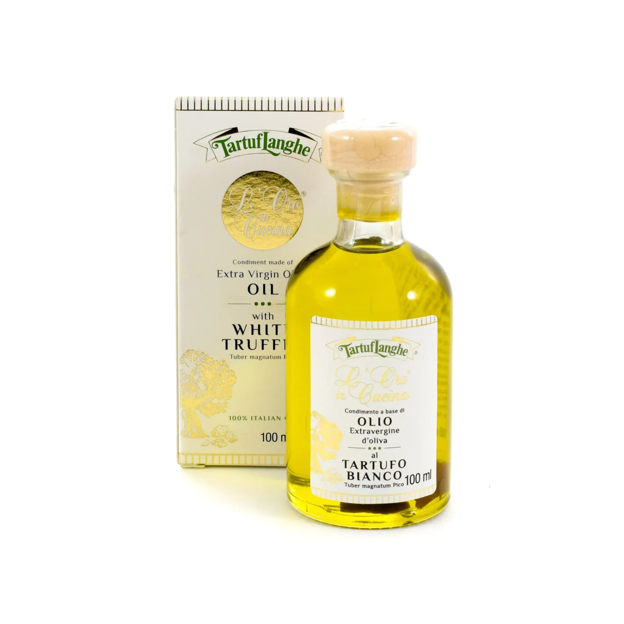 Tartuflanghe Extra Virgin Olive Oil With White Truffle Slices, 100ml New