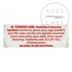 Fabbri Candied Strawberries in Syrup, 600g Outlet