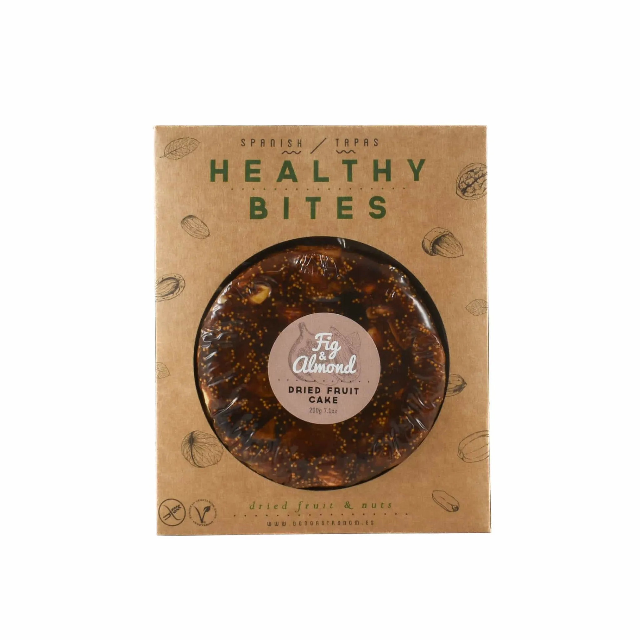 Healthy Bites Fig and Almonds Dried Fruit Cake, 200g Clearance