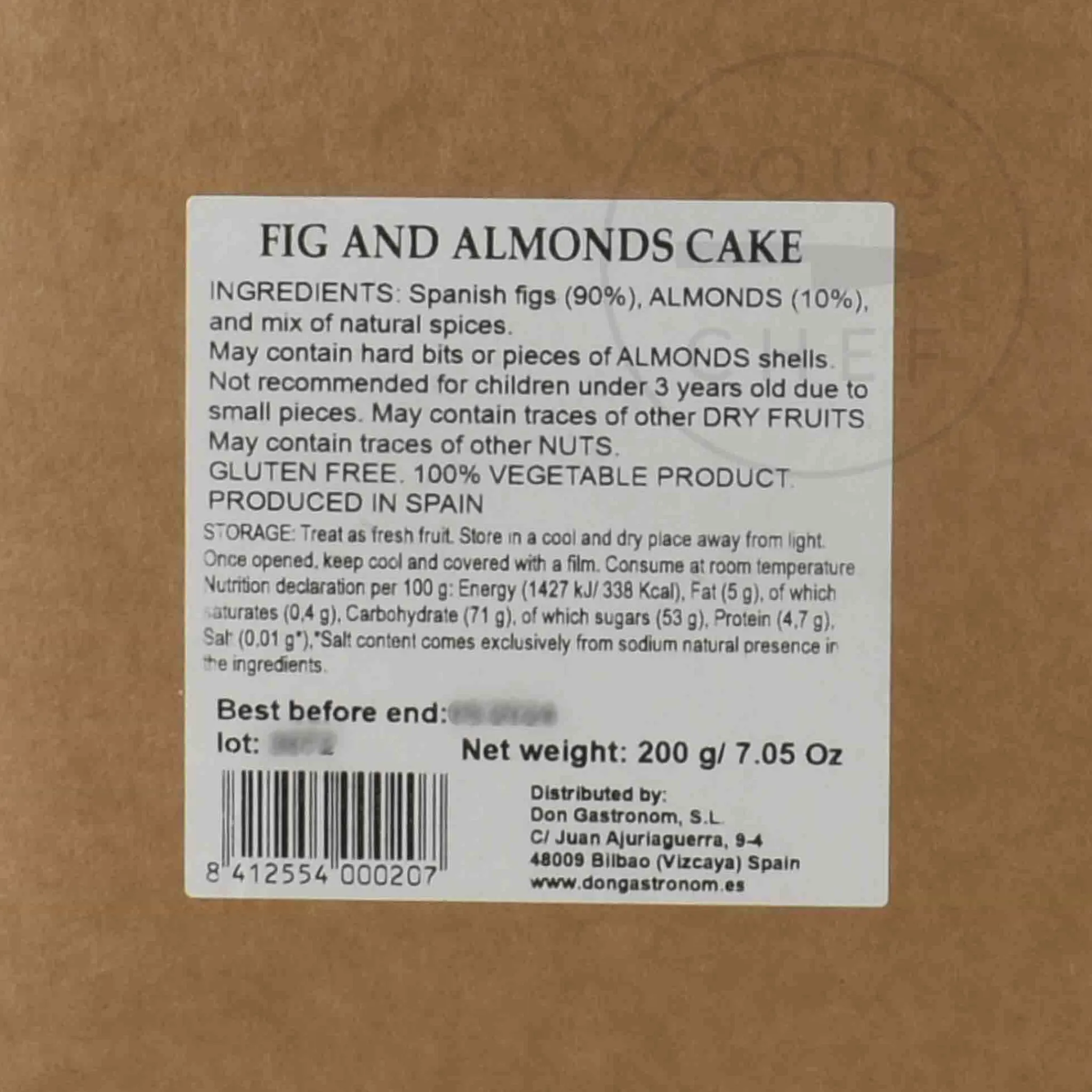 Healthy Bites Fig and Almonds Dried Fruit Cake, 200g Clearance