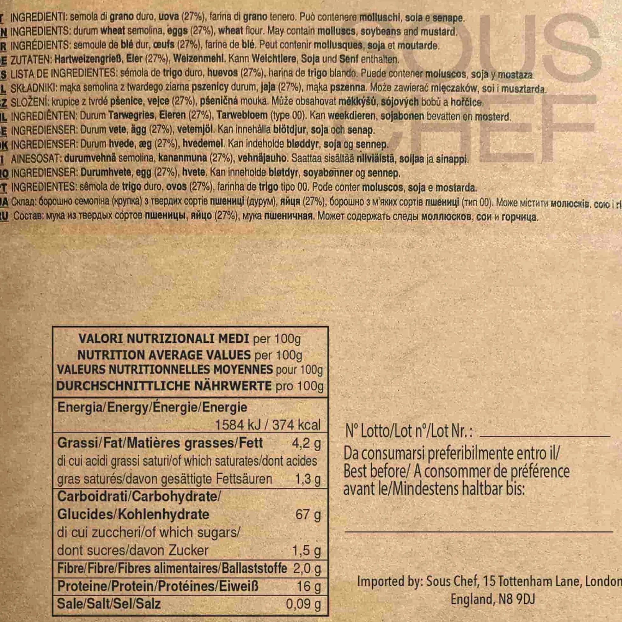 Filotea Nidi Pappardelle Pasta, 500g New