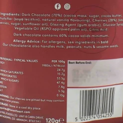 Forecast Feast Forest Feast Dark Chocolate Sour Cherries, 120g New