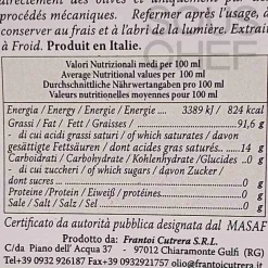 Frantoi Cutrera PGI Sicilian Extra Virgin Olive Oil in Hand Made Ceramic Bottle, 500ml Online