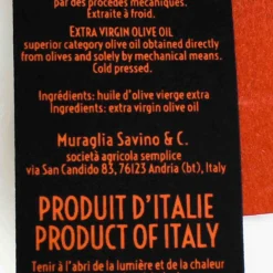 Frantoio Muraglia Intense Fruity Extra Virgin Olive Oil in Rooster Terracotta Bottle, 500ml Hot