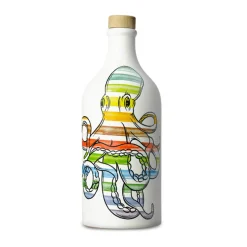 Frantoio Muraglia Intense Fruity Extra Virgin Olive Oil in Octopus Terracotta Bottle, 500ml Outlet