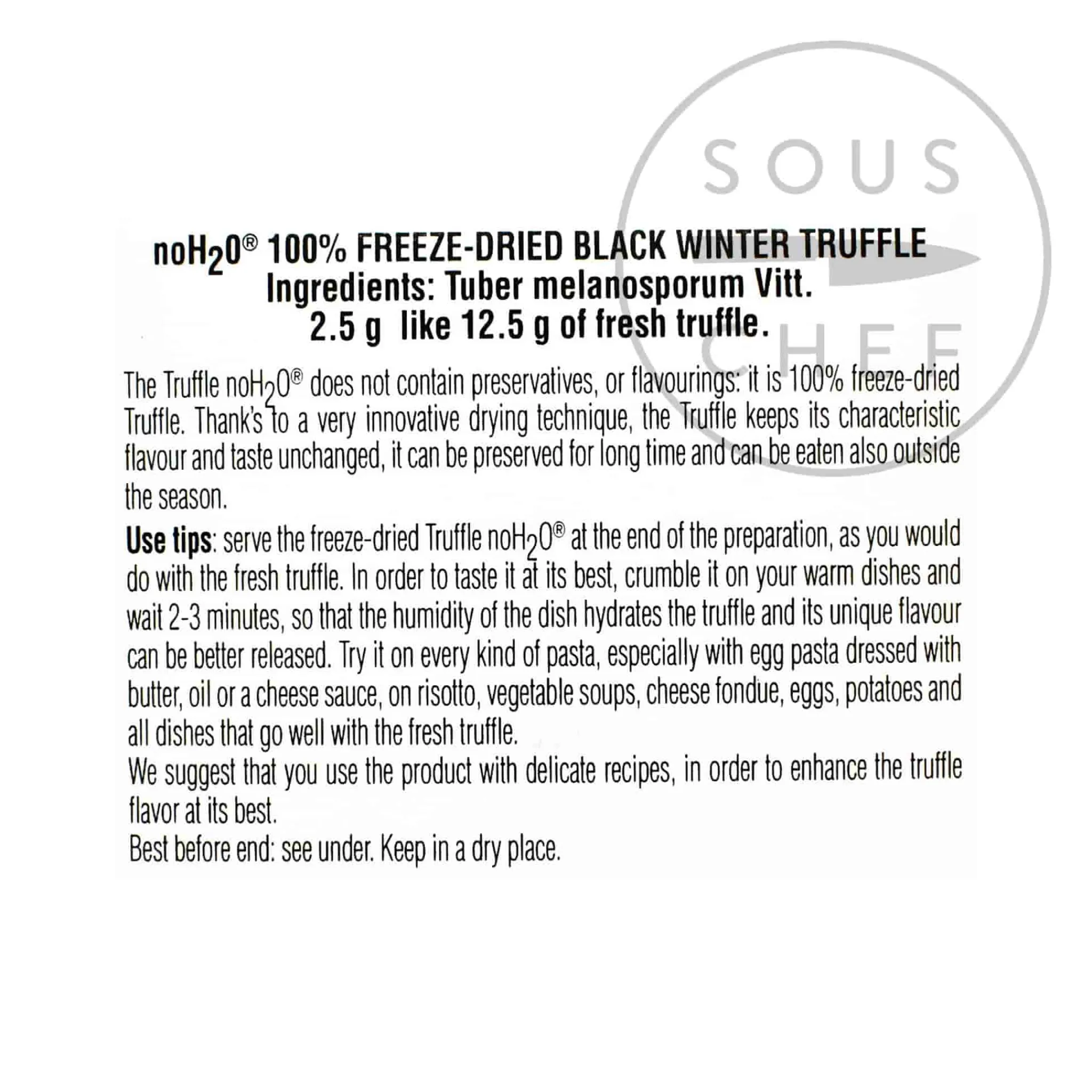 Tartuflanghe Freeze-Dried Winter Black Truffle, 2.5g Clearance