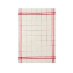Coucke French Linen Tea Towel - EGR Rouge Hot