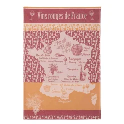 Coucke French Tea Towel - Vins Rouges de France Best