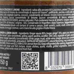 Terra Del Tuono Ginger and Lemon Gourmet Spread, 150g New