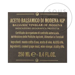 Giuseppe Giusti Giusti 4 Gold Medal Balsamic Vinegar 15 Year Aged, 250ml Online