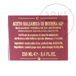 Giuseppe Giusti Giusti 3 Gold Medal Balsamic Vinegar 12 Year Aged, 250ml Clearance