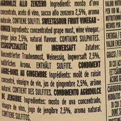 Giuseppe Giusti Giusti Sweet and Sour Ginger Condiment, 250ml Sale