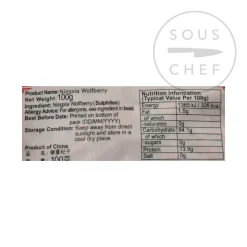 Zheng Feng Goji Berries, 100g Clearance