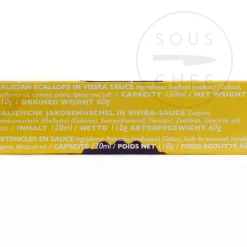 La Narval Gourmet Galician Scallops in Vieira Sauce, 120ml Hot