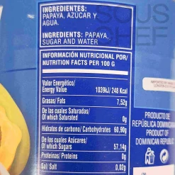 GOYA Papaya Chunks in Heavy Syrup, 963g Hot