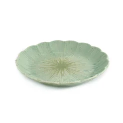 Kiji Stoneware & Ceramics Green Scalloped Japanese Small Plate, 16cm Outlet