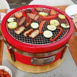 Grllr Tokyo Shichirin Tabletop BBQ, Red Outlet