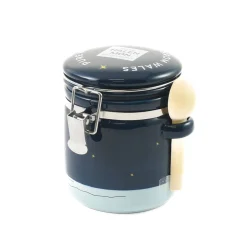 Halen Mon Pure Sea Salt in Blue Church-In-The-Sea Ceramic Jar, 100g Hot