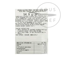 Hanamaruki Vegan Instant Miso Soup Tofu - 3 pack Hot