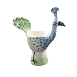 Hannah Turner Peacock Egg Cup, 14cm Sale