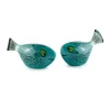 Hannah Turner Set of 2 Blue Fish Salt & Pepper Shakers, 10cm Best