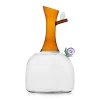 Ichendorf Milano Amber Snail Decanter, 2.2L New
