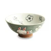 Emro Aziatica Japanese Kawaii Green Rabbit Rice Bowl, 14cm Sale
