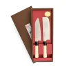 Kiji Stoneware & Ceramics Japanese Knife Duo - Santoku & Nakiri Outlet