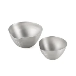 Aikata Japanese Stainless Steel Mixing Bowl with Pouring Spout Outlet