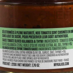 Kalios Kalamata Olives & Thyme Tomato Sauce, 220g Best