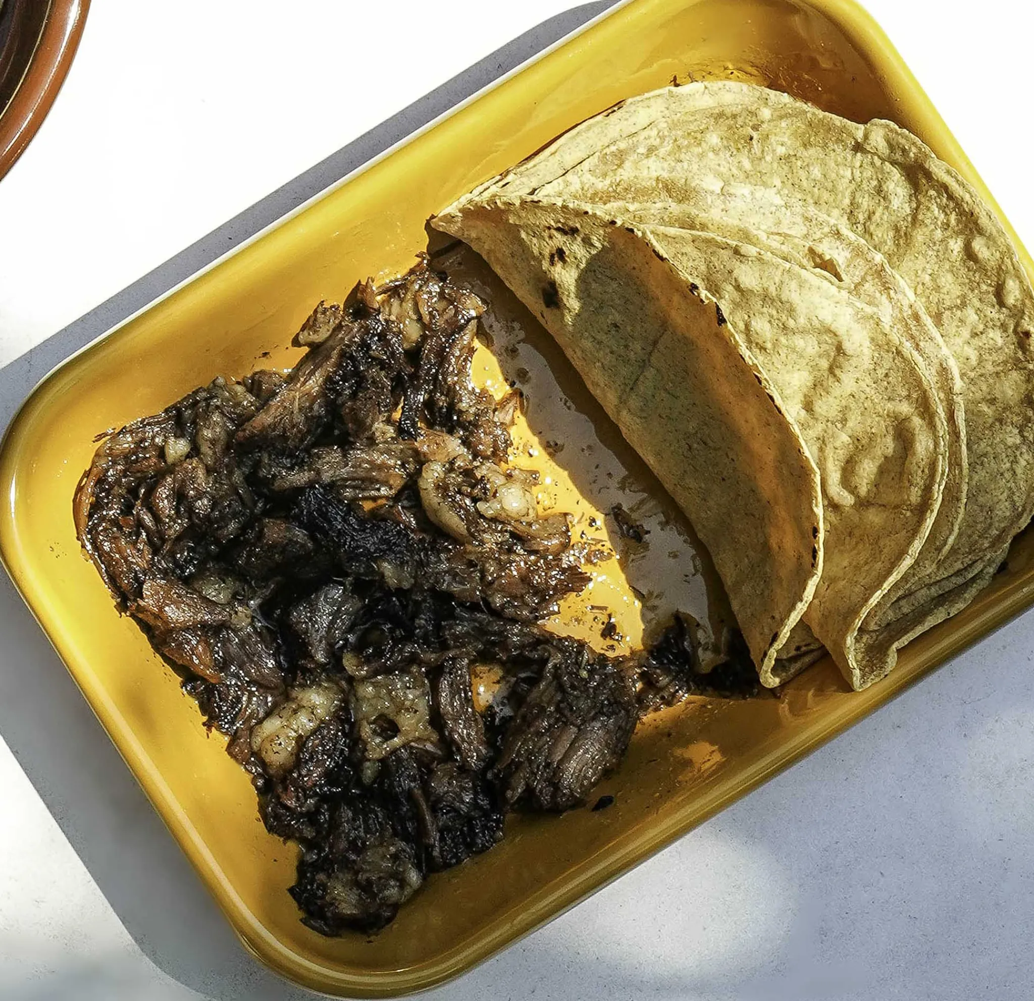 Kapka Enamel Kapka x Sous Chef Colourblock Enamel Roasting Dish, 21cm, Pink & Yellow Hot