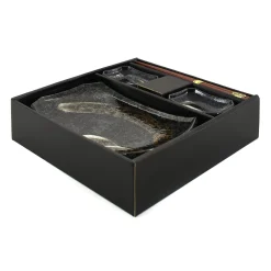 Kiji Stoneware & Ceramics Karasuba-Iro Sushi Serving Set Hot