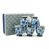 Kiji Stoneware & Ceramics Kashiwa Blue Japanese Teacup Set Online