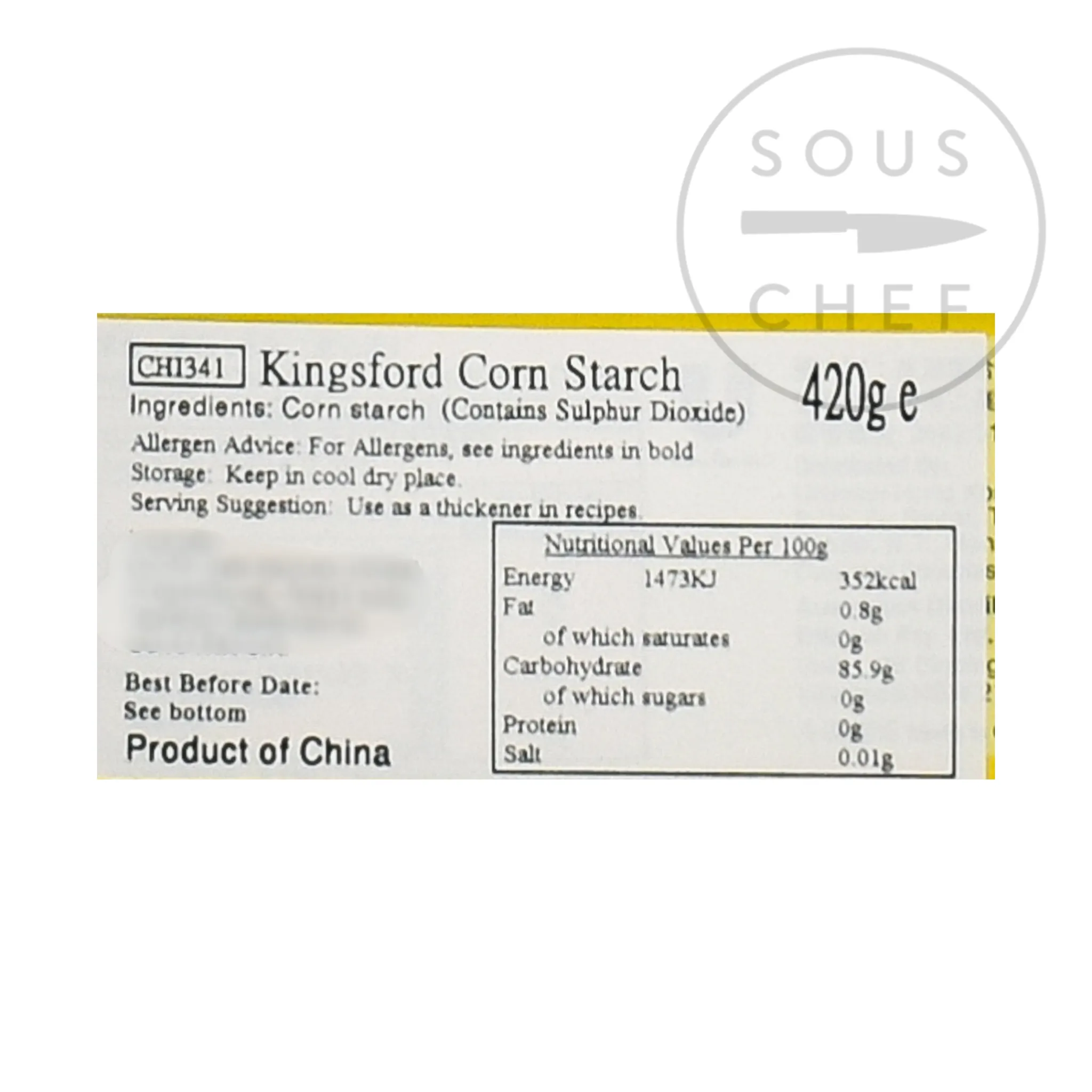 Knorr Kingsford Corn Starch, 420g Hot
