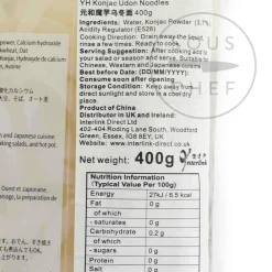 Yuho Konjac Udon Noodles, 400g Sale