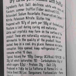 La Fattoria Di Parma Strolghino Salami with Truffles, 140g Online