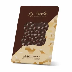 La Perla di Torino 60% Dark Chocolate Slab with Whole Roasted Hazelnuts, 450g Clearance