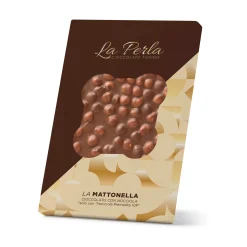 La Perla di Torino Milk Chocolate Slab with Whole Roasted Hazelnuts, 450g Outlet