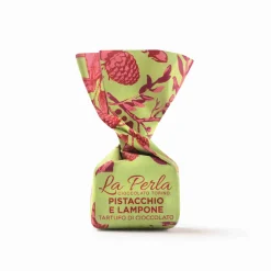 La Perla di Torino Pistachio & Raspberry Truffles, 200g Clearance