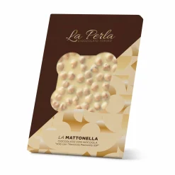 La Perla di Torino White Chocolate Slab with Whole Roasted Hazelnuts, 450g Best