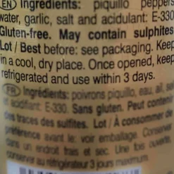 La Riberena La Ribena Roasted Piquillo Peppers with Garlic, 290g