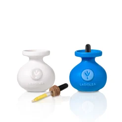 Ladolea Set of 2 Organic Greek Extra Virgin Olive Oil & Sweet Vinegar, 80ml