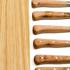 Laguiole en Aubrac Classic Knife Block of 6 Kitchen Knives, Juniper Discount