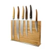 Laguiole en Aubrac Gourmet Knife Block of 6 Kitchen Knives, Mixed Woods Online