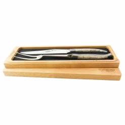 Laguiole en Aubrac Oyster Shell Handle Carving Set Clearance