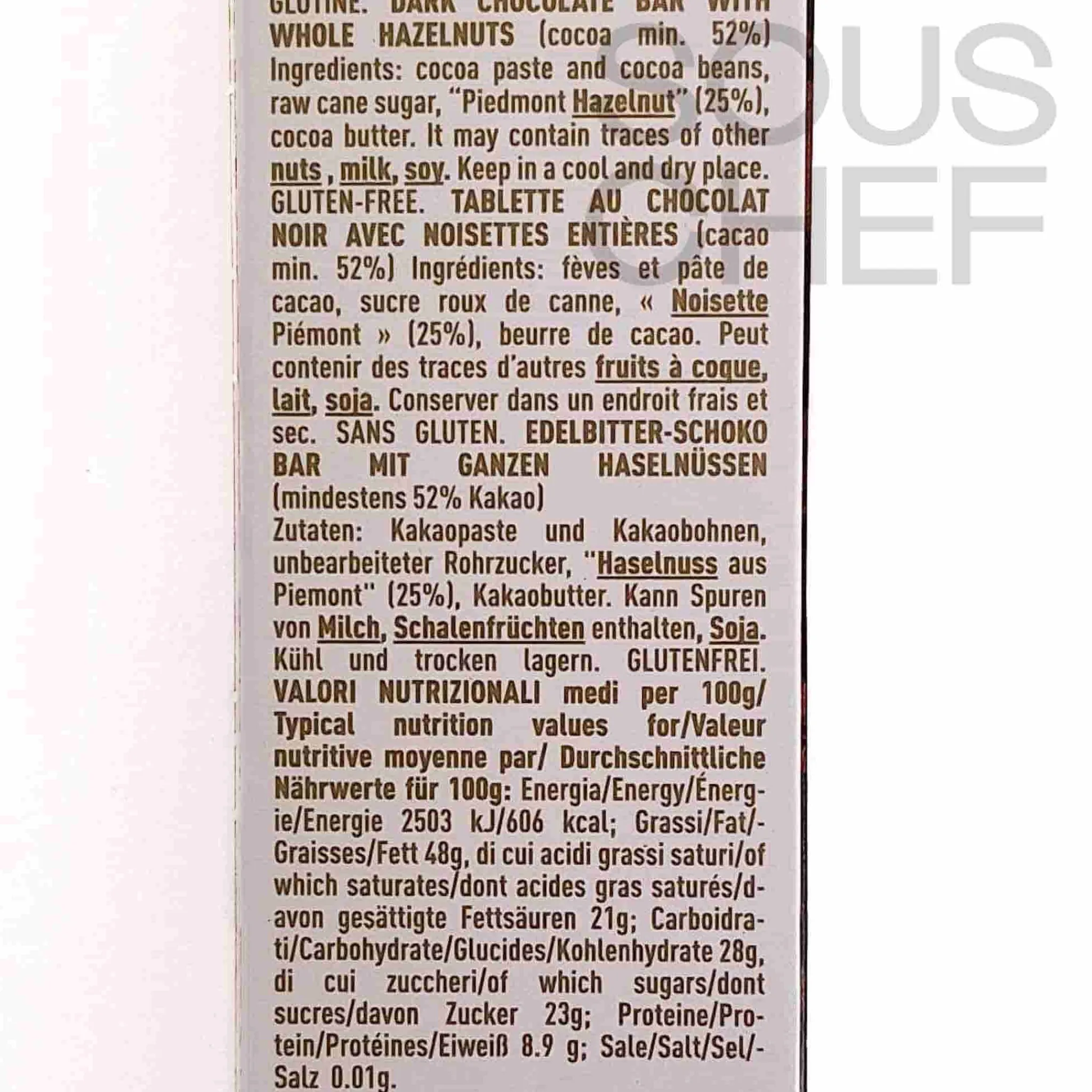 Leone Dark Chocolate Bar with Whole Hazelnuts, 55g Outlet