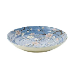 Kiji Stoneware & Ceramics Light Blue Sakura Blossom Side Plate Sale