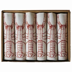 Lottie Day Lobster Design Napkins Box of 6 Online