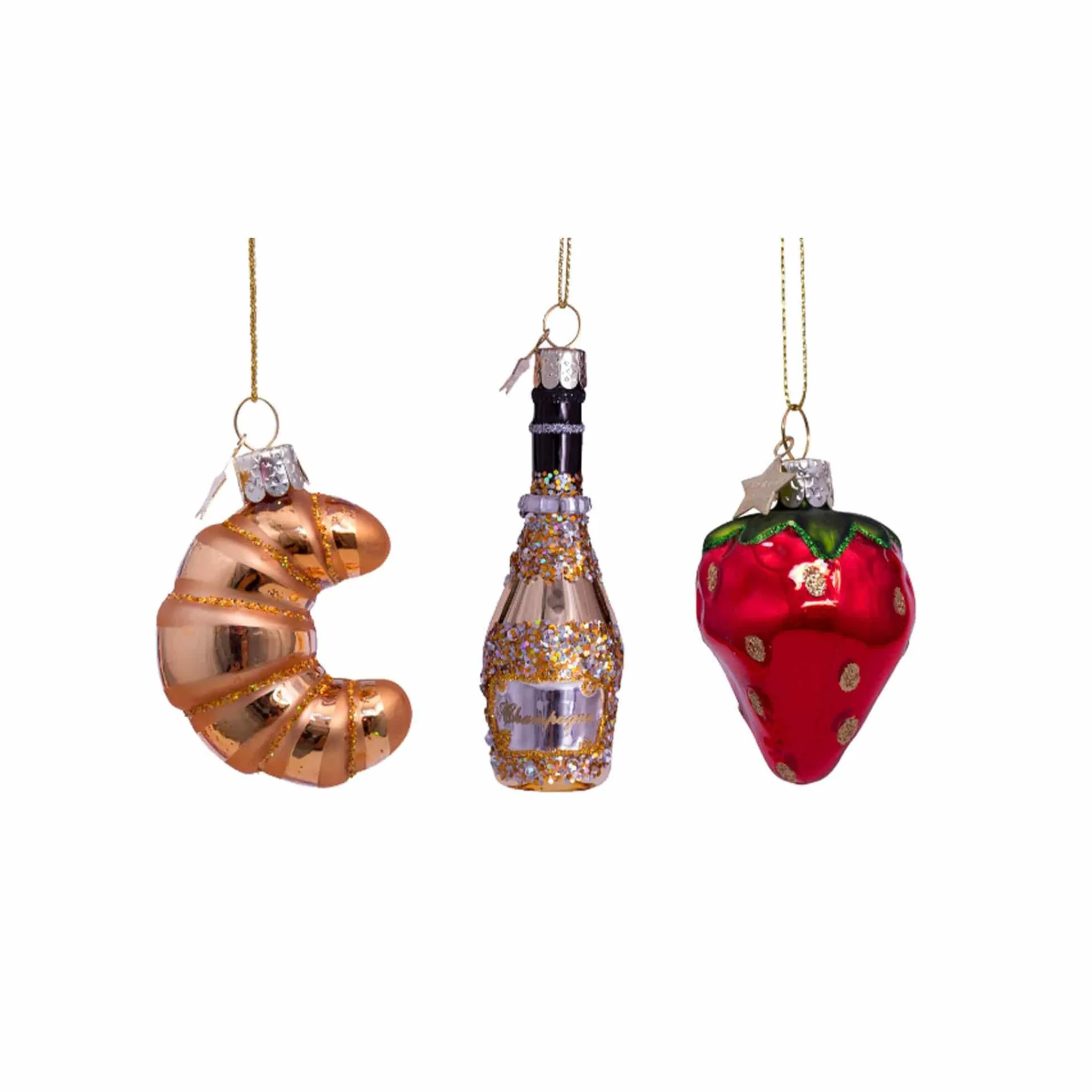 Vondels Luxury Breakfast Trio Bauble Tree Decorations Best
