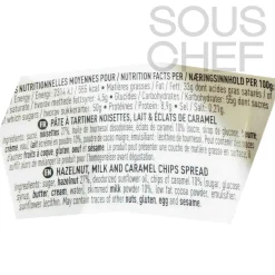 Maison Bremond Hazelnut, Milk And Salted Butter Caramel Chip Spread 220g Sale